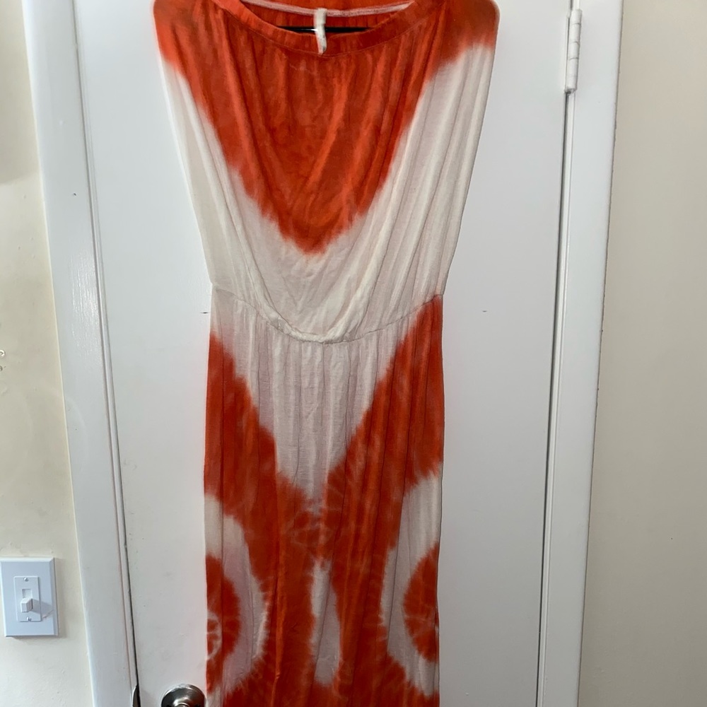 Maxi strapless sun dress